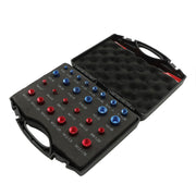 DURAFORCE Nut and Bolt Thread Checker - 26 PCS Nut and Bolt Gauges (12 Metric & 14 Inch)