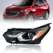 DURAFORCE Left Headlight For 2018-2021 Chevy Equinox LT HID/Xenon LED DRL Clear
