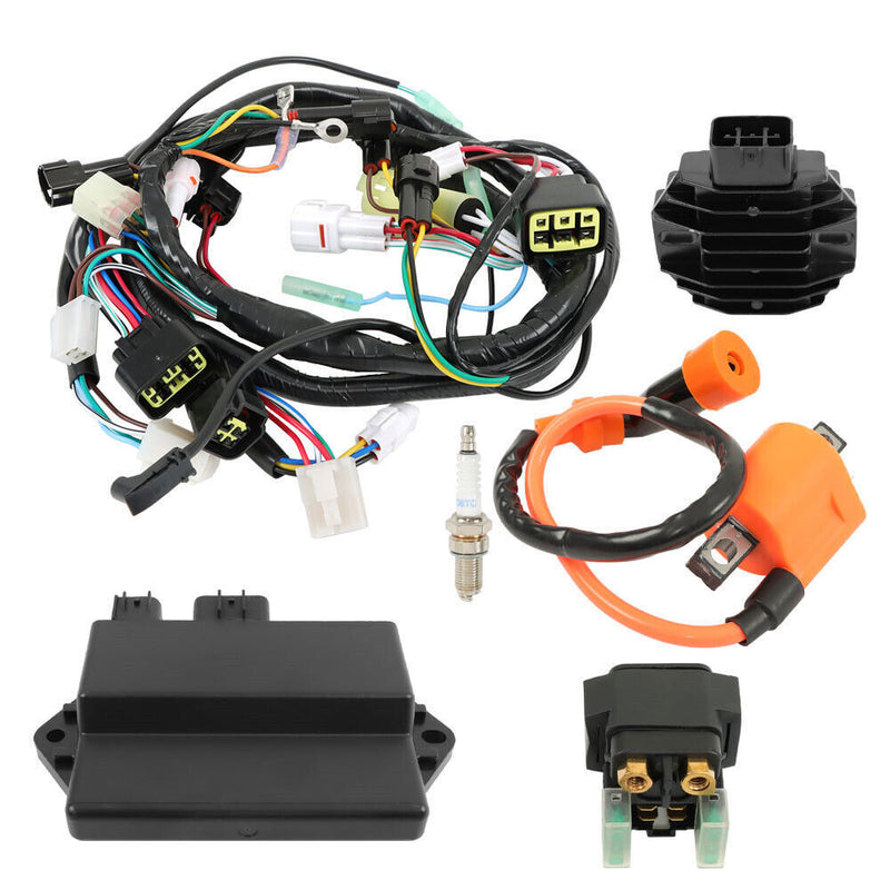 DURAFORCE Ignition Coil+CDI+Relay Regulator Wire Harness For Yamaha Raptor YFM350R 04-2013