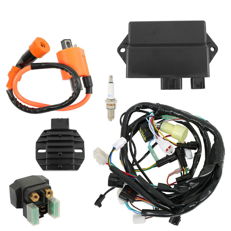 DURAFORCE Ignition Coil+CDI+Relay Regulator Wire Harness For Yamaha Raptor YFM350R 04-2013
