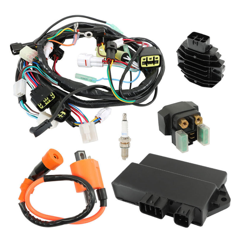 DURAFORCE Ignition Coil+CDI+Relay Regulator Wire Harness For Yamaha Raptor YFM350R 04-2013