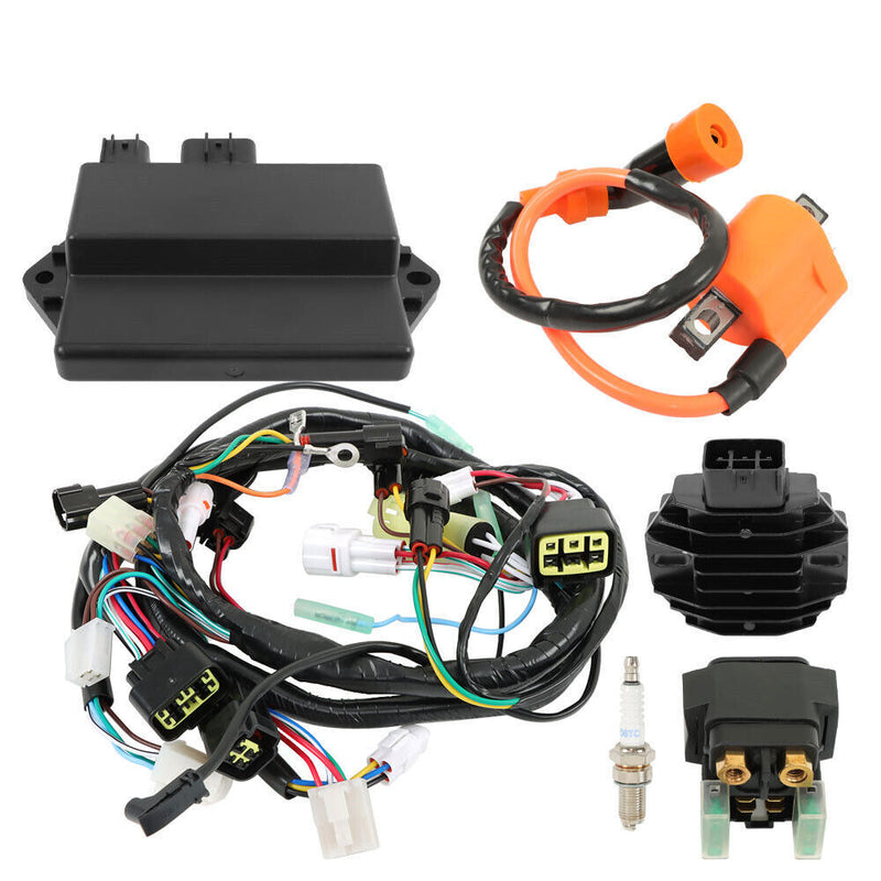 DURAFORCE Ignition Coil+CDI+Relay Regulator Wire Harness For Yamaha Raptor YFM350R 04-2013