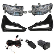 DURAFORCE RH+LH LED Bumper Fog Lights Driving Lamps For 2017-2019 Toyota Corolla