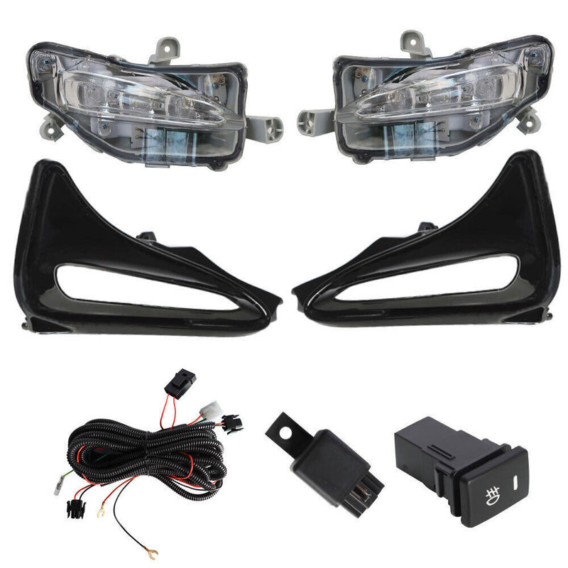 DURAFORCE RH+LH LED Bumper Fog Lights Driving Lamps For 2017-2019 Toyota Corolla