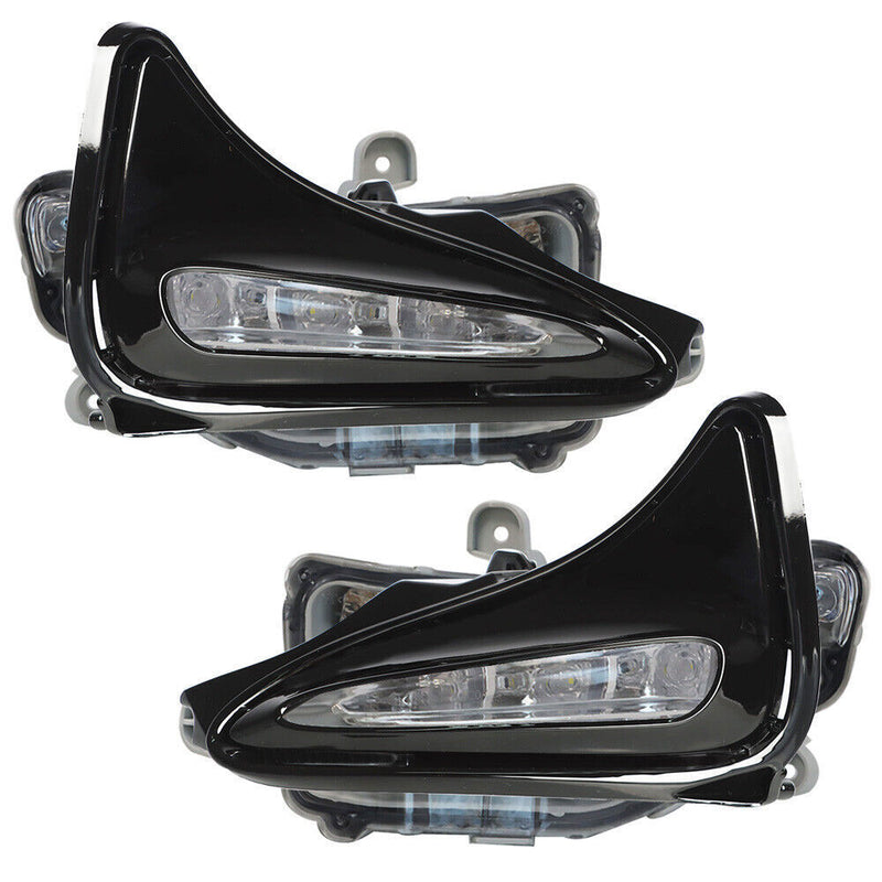 DURAFORCE RH+LH LED Bumper Fog Lights Driving Lamps For 2017-2019 Toyota Corolla
