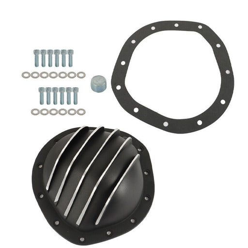 DURAFORCE 12 Bolt Black Aluminum Differential Rear End Cover For Chevy C10 8.75"