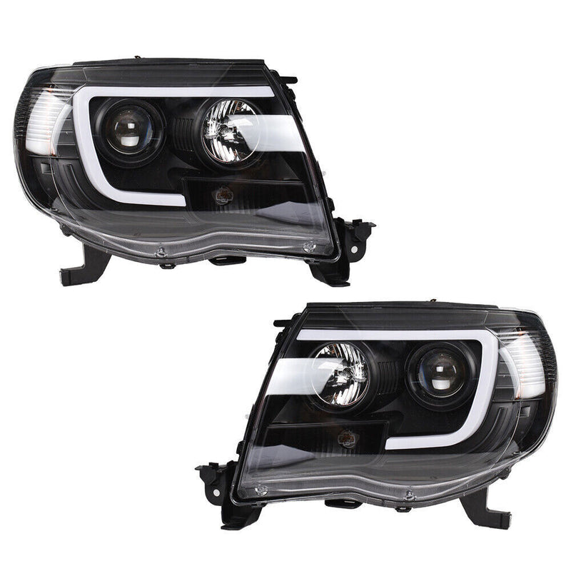 DURAFORCE Right+Left Headlights For 2005-2011 Toyota Tacoma LED Projector Factory