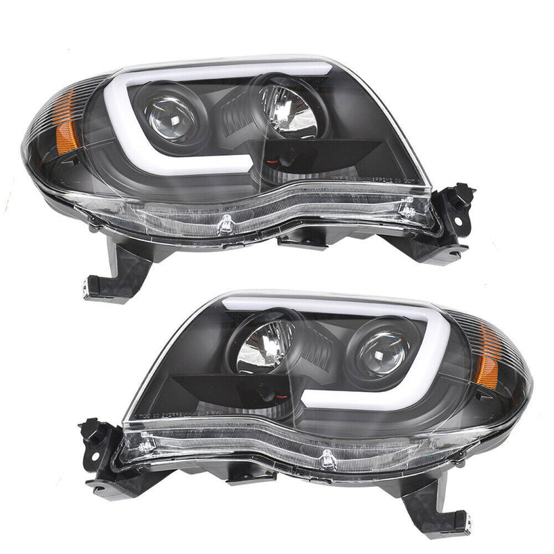 DURAFORCE Right+Left Headlights For 2005-2011 Toyota Tacoma LED Projector Factory