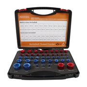 DURAFORCE 23 Inch & 21 Metric Nut Bolt Thread Checker Identifier Thread Gauge Box