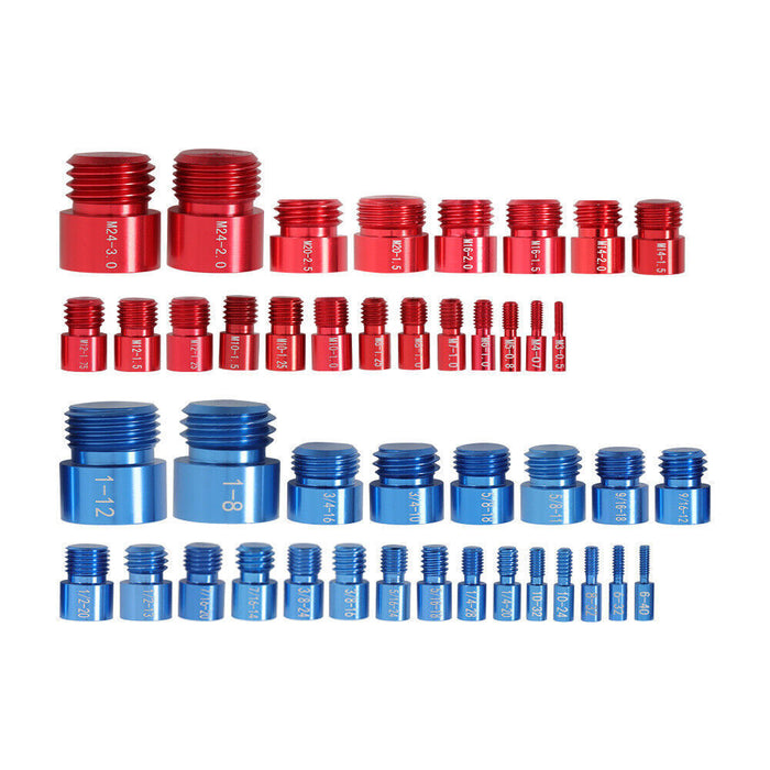 DURAFORCE 23 Inch & 21 Metric Nut Bolt Thread Checker Identifier Thread Gauge Box