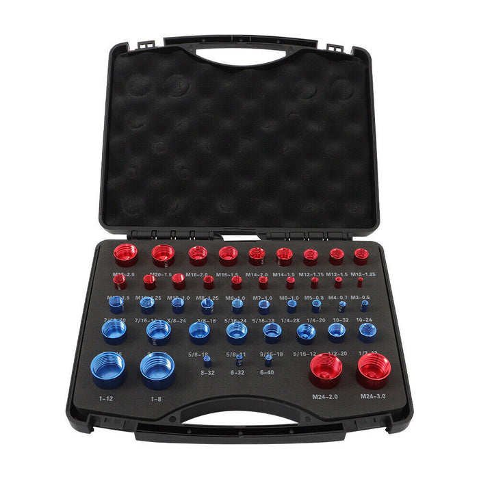 DURAFORCE 23 Inch & 21 Metric Nut Bolt Thread Checker Identifier Thread Gauge Box
