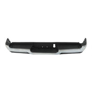 DURAFORCE Rear Bumper W/Sensor Hole For RAM 1500 2019-2023 W/O Dual Exhaust Chrome