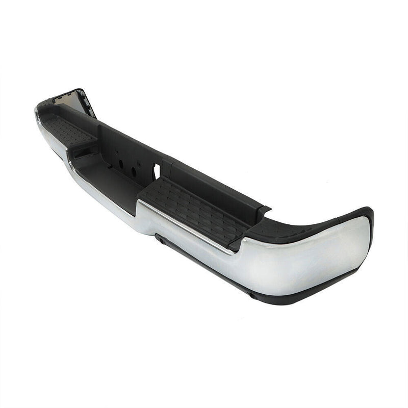DURAFORCE Rear Bumper W/Sensor Hole For RAM 1500 2019-2023 W/O Dual Exhaust Chrome