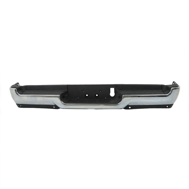 DURAFORCE Rear Bumper W/Sensor Hole For RAM 1500 2019-2023 W/O Dual Exhaust Chrome