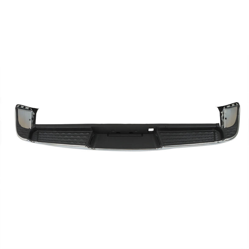 DURAFORCE Rear Bumper W/Sensor Hole For RAM 1500 2019-2023 W/O Dual Exhaust Chrome