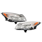 DURAFORCE Left+Right Headlight For 2011-2013 Buick Regal Halogen Headlamp Chrome
