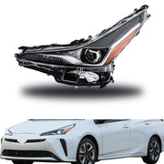 DURAFORCE Driver Left Headlight For 2019 2020 2021 2022 Toyota Prius LED Headlamps
