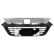 DURAFORCE Front Bumper Grille For 2019-2021 Honda Hrv Hr-v W/ Black Chrome Plastic