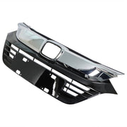 DURAFORCE Front Bumper Grille For 2019-2021 Honda Hrv Hr-v W/ Black Chrome Plastic