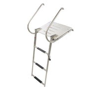 DURAFORCE 3 Step ABS Platform Dock Ladder Stainless with Telescoping Handrails Marine Boat