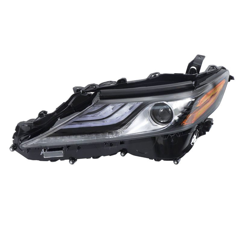 DURAFORCE Left Side Headlight For 2021 2022 Toyota Camry XSE XLE Full LED Black