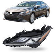 DURAFORCE Left Side Headlight For 2021 2022 Toyota Camry XSE XLE Full LED Black