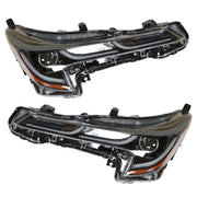 DURAFORCE Left+Right Headlight For 2020-2021 Toyota Corolla SE XSE LED Black
