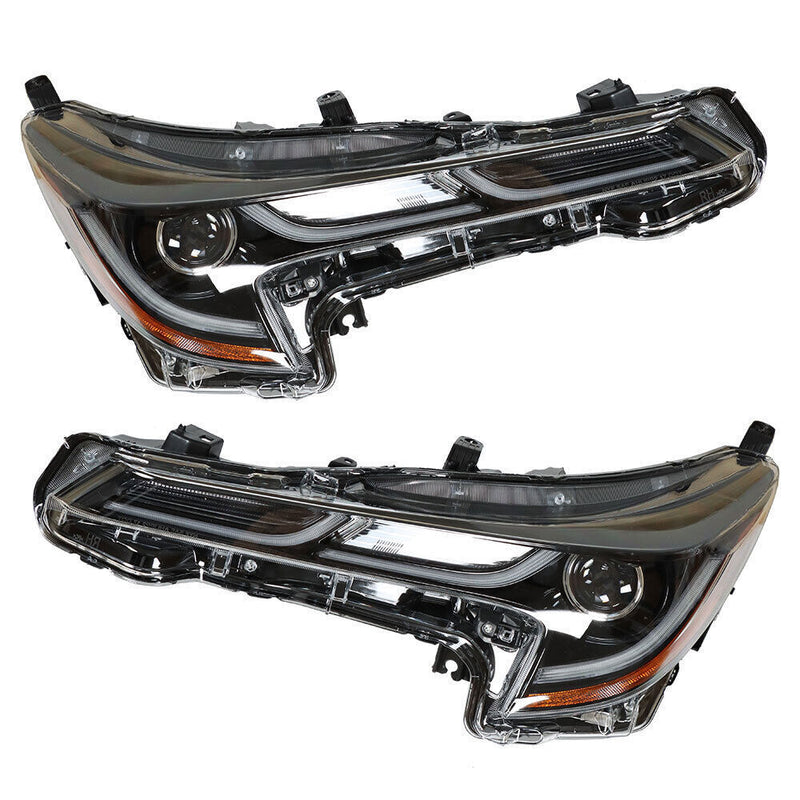 DURAFORCE Left+Right Headlight For 2020-2021 Toyota Corolla SE XSE LED Black