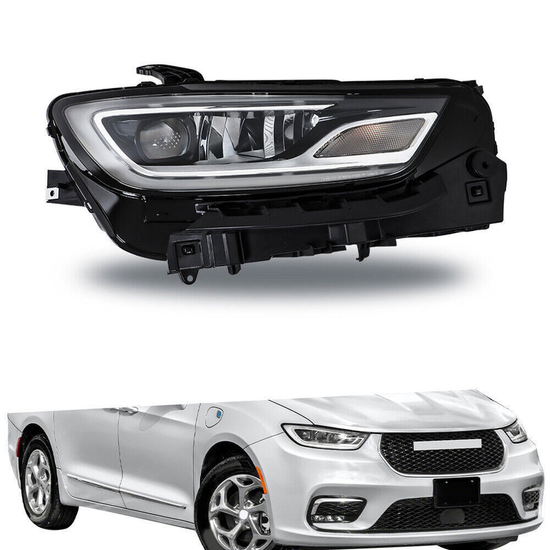 DURAFORCE Right Headlights For 2021-2023 Chrysler Pacifica Passenger Side LED Type