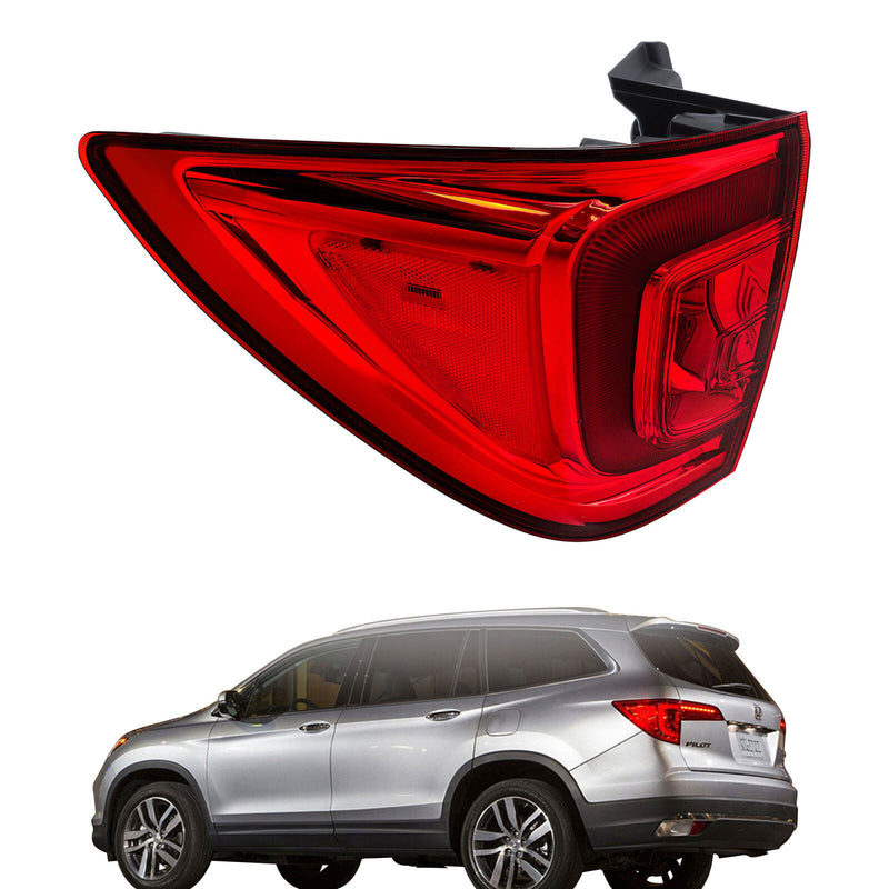 DURAFORCE Left Tail Light For 2016-2018 Honda Pilot/2022-2023 Passport EX-L Elite LED Type