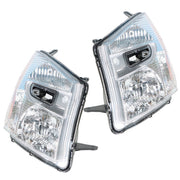 DURAFORCE Right&Left Headlights For 2005-2009 Chevy Equinox Chrome Clear Projector