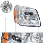 DURAFORCE Right&Left Headlights For 2005-2009 Chevy Equinox Chrome Clear Projector