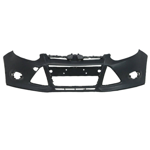 DURAFORCE Front Bumper Cover For 2012-2014 Ford Focus Sedan W/ Tow Hole Primered