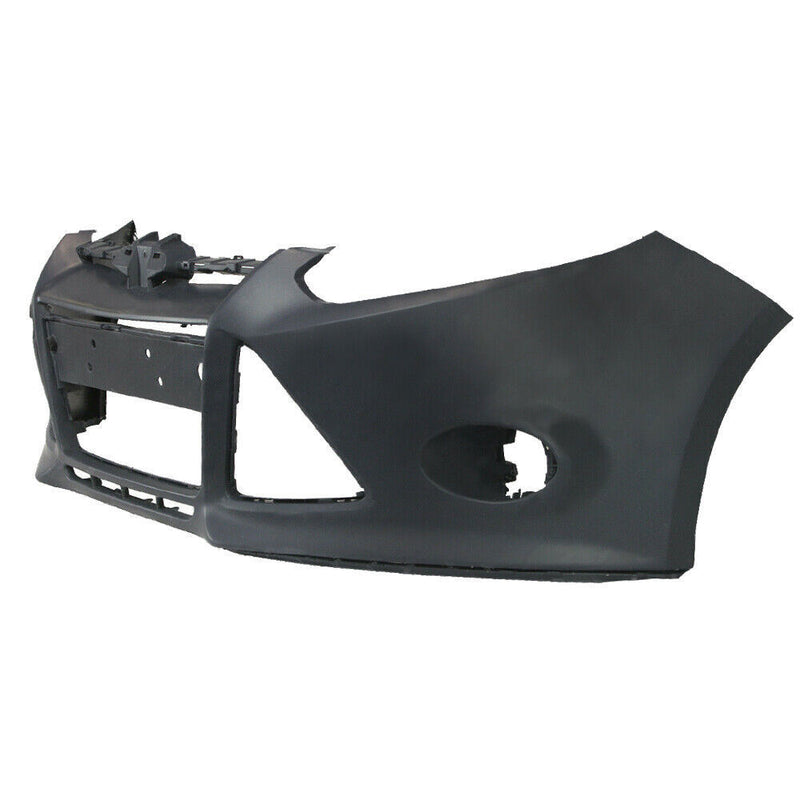 DURAFORCE Front Bumper Cover For 2012-2014 Ford Focus Sedan W/ Tow Hole Primered