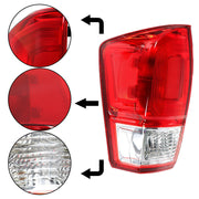 DURAFORCE Rear Left Side Tail Light Brake Lamp For 2016-2019 Tacoma SR SR5 Halogen