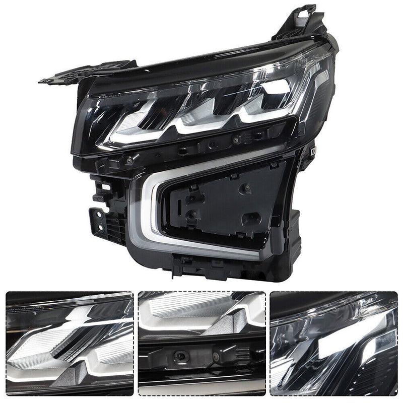 DURAFORCE Left Headlight For 2021-23 Chevy Tahoe/Suburban Full LED Clear Lens