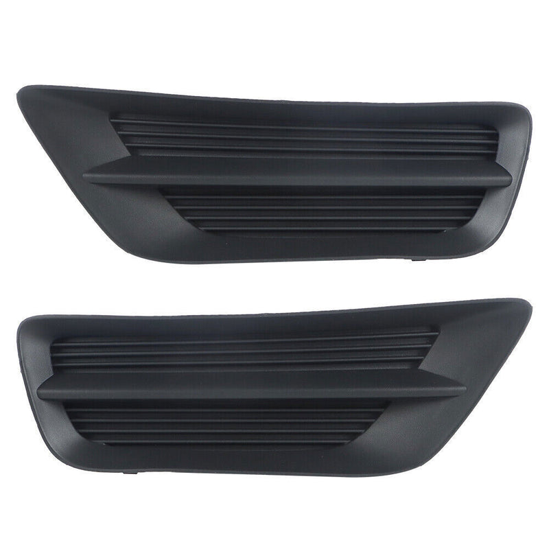DURAFORCE Left+Right Side Fog Light Cover For 2013-2015 Honda Accord Sedan Black