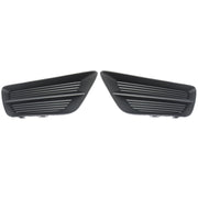 DURAFORCE Left+Right Side Fog Light Cover For 2013-2015 Honda Accord Sedan Black