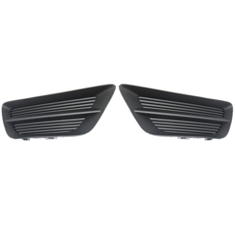 DURAFORCE Left+Right Side Fog Light Cover For 2013-2015 Honda Accord Sedan Black