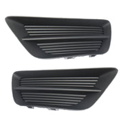DURAFORCE Left+Right Side Fog Light Cover For 2013-2015 Honda Accord Sedan Black