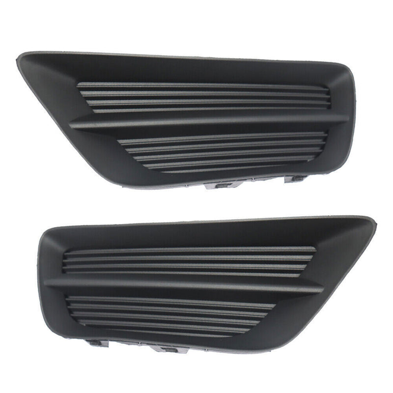 DURAFORCE Left+Right Side Fog Light Cover For 2013-2015 Honda Accord Sedan Black