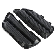 DURAFORCE Left+Right Side Fog Light Cover For 2013-2015 Honda Accord Sedan Black