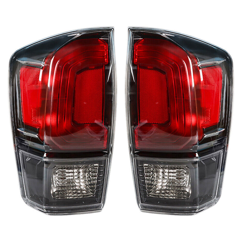 DURAFORCE Rear Tail Lights Lamp For 2016-2021 Toyota Tacoma Black Bezel RH+LH