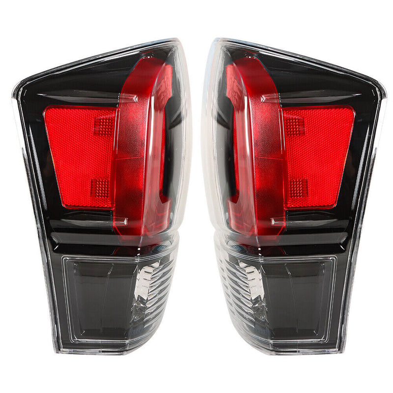 DURAFORCE Rear Tail Lights Lamp For 2016-2021 Toyota Tacoma Black Bezel RH+LH