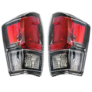 DURAFORCE Rear Tail Lights Lamp For 2016-2021 Toyota Tacoma Black Bezel RH+LH
