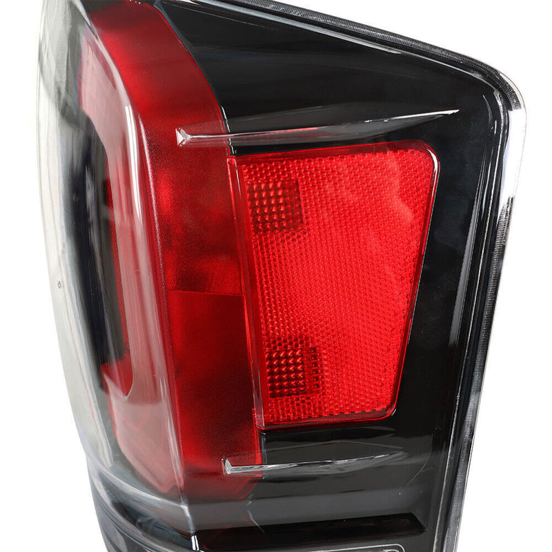 DURAFORCE Rear Tail Lights Lamp For 2016-2021 Toyota Tacoma Black Bezel RH+LH