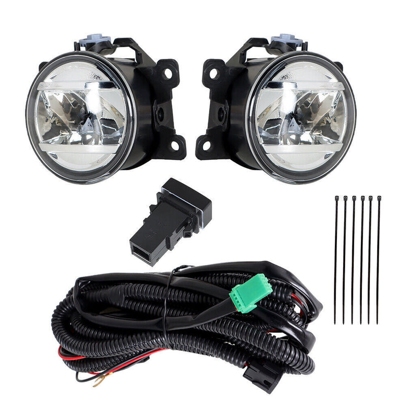 DURAFORCE Left+Right LED Fog Lights For 2017-2021 Honda Civic Sedan W/Cable Switch