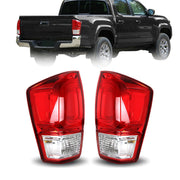 DURAFORCE Rear Tail Lights Lamp For 2016-2019 Toyota Tacoma SR SR5 Left+Right Side