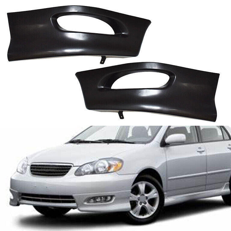 DURAFORCE Front Bumper Lip Splitter Wrap Angle For 2005-08 Toyota Corolla S Style