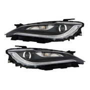 DURAFORCE Pair Headlight For 2016-2017 Chrysler 200 w/o LED DRL Halogen